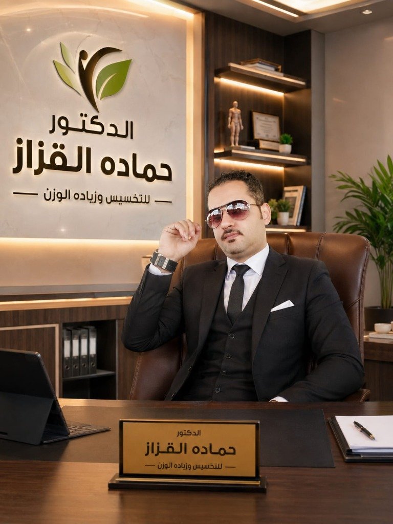 الدكتور حمادة القزاز للتخسيس وزيادة الوزن داخل العيادة بمقر النوبارية